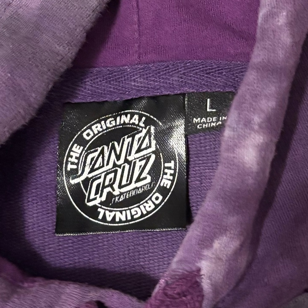 Santa Cruz Purple Tie-Dye Mushroom Sweatshirt | Women’s size large